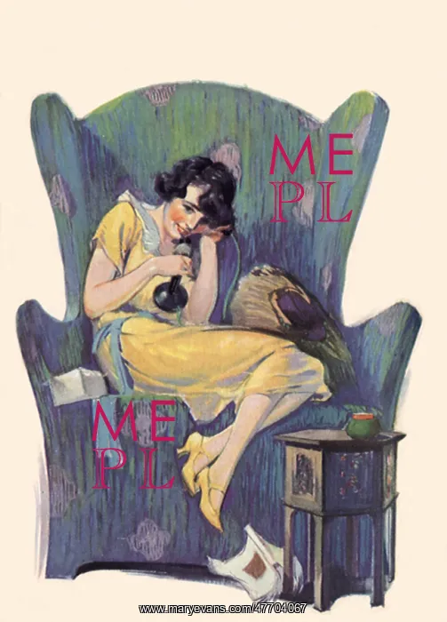  : Lady on Phone in Chair