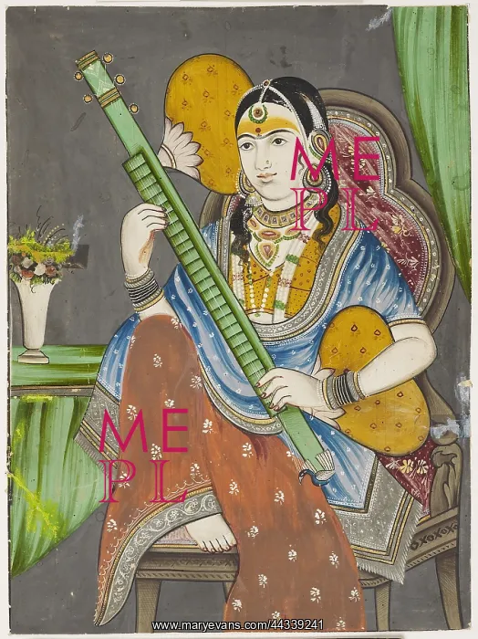  : Lady playing {vina}
