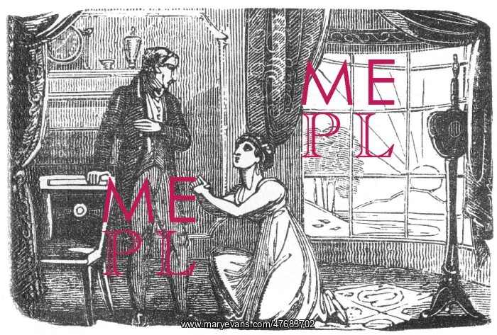 : Lady pleading with gentleman, c. 1800 : Lady pleading with gentleman, c. 1800