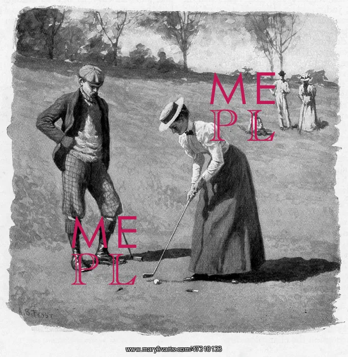 : LADY PUTTS OUT 1895 : LADY PUTTS OUT 1895