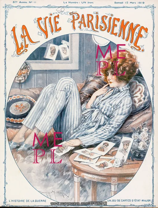 : Lady in pyjamas 1919 : Lady in pyjamas 1919