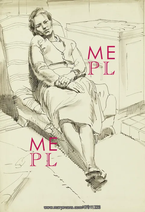  : Lady resting in a low chair