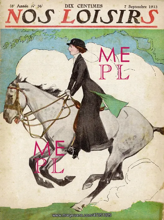 : LADY RIDING ASTRIDE 1913 : LADY RIDING ASTRIDE 1913
