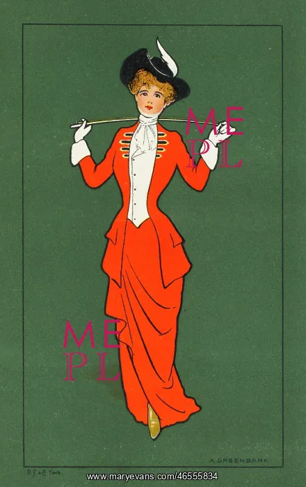 : Lady in riding attire : Lady in riding attire