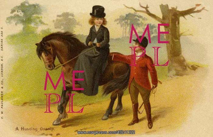  : Lady riding side-saddle