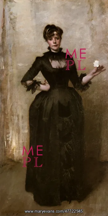  : Lady with a Rose, by Singer Sargent