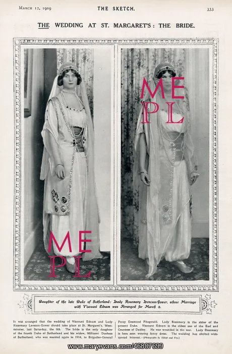 : Lady Rosemary Leveson-Gower : Lady Rosemary Leveson-Gower