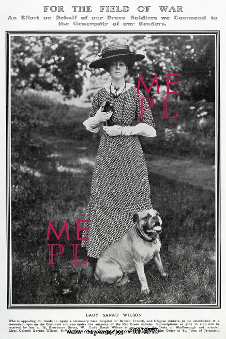 : Lady Sarah Wilson, WW1 : Lady Sarah Wilson, WW1