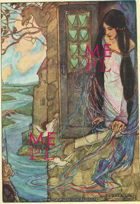 : The Lady of Shallott by Tennyson, illus by Florence Harrison : The Lady of Shallott by Tennyson, illus by Florence Harrison