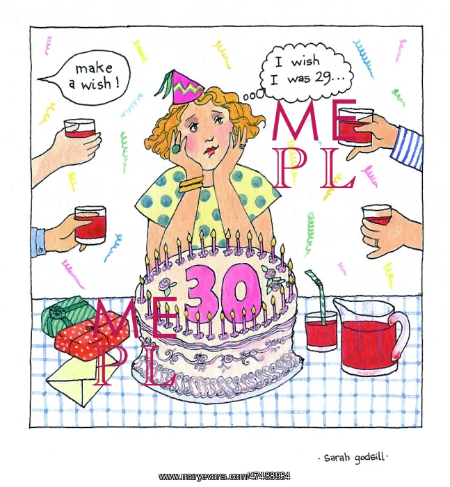 : Lady sitting in front of 30th birthday cake : Lady sitting in front of 30th birthday cake