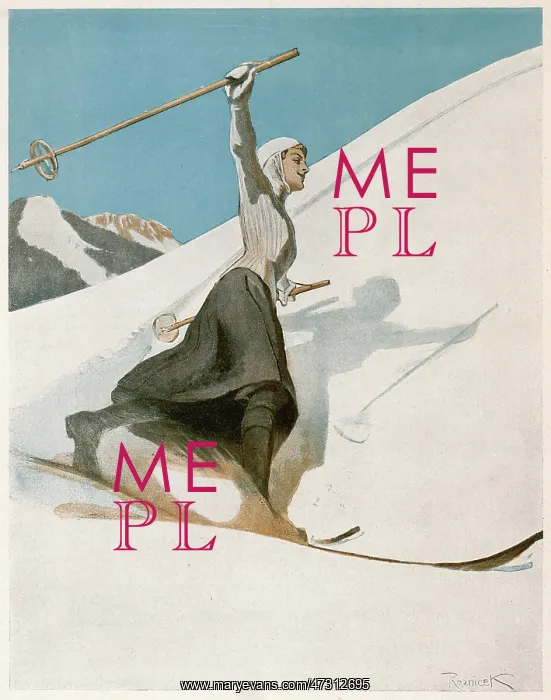 : Lady Skier W - Arm Aloft : Lady Skier W - Arm Aloft