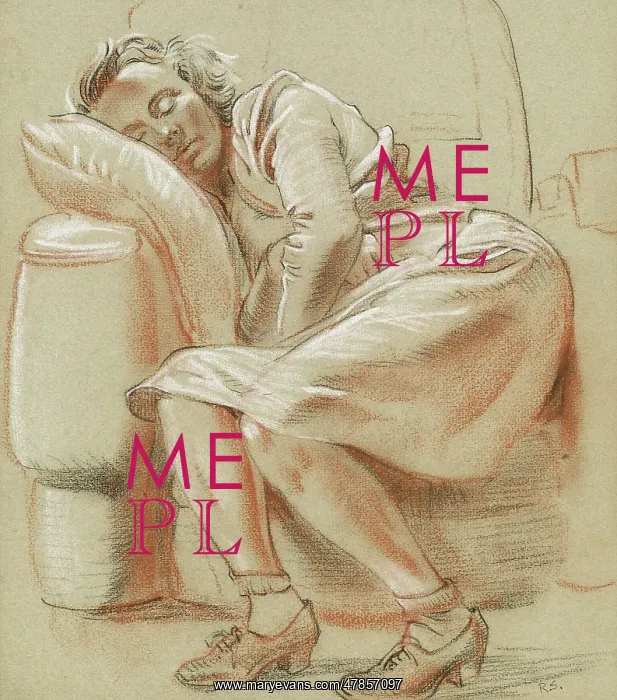 : Lady sleeping in an armchair : Lady sleeping in an armchair