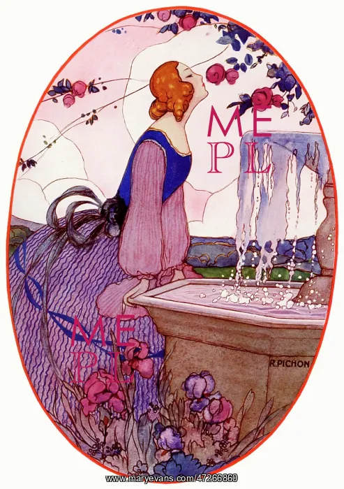: Lady smelling a flower, 1923 : Lady smelling a flower, 1923