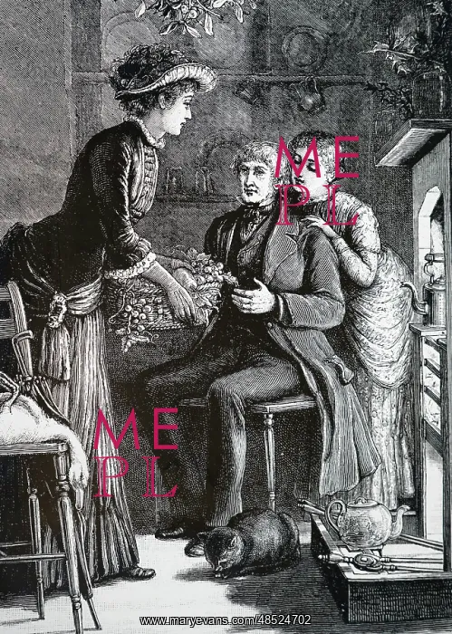  : Lady taking a hamper of Christmas food to cottagers