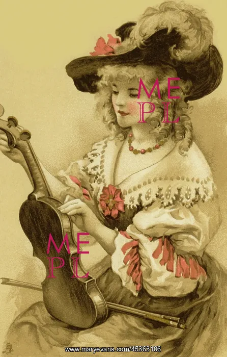 : Lady with a violin : Lady with a violin