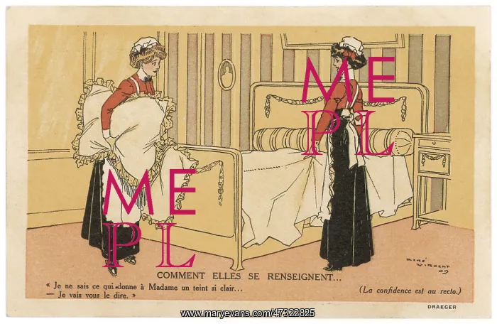 : LADY'S MAIDS MAKE BED : LADY'S MAIDS MAKE BED