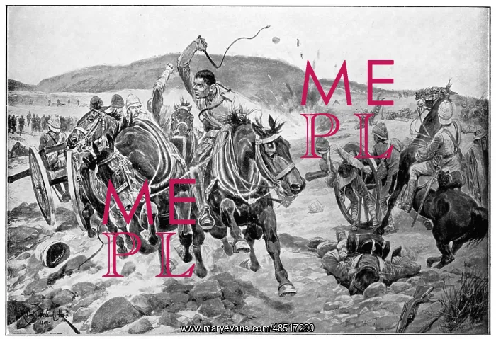 : Before Ladysmith: British horse artillery under : Before Ladysmith: British horse artillery under