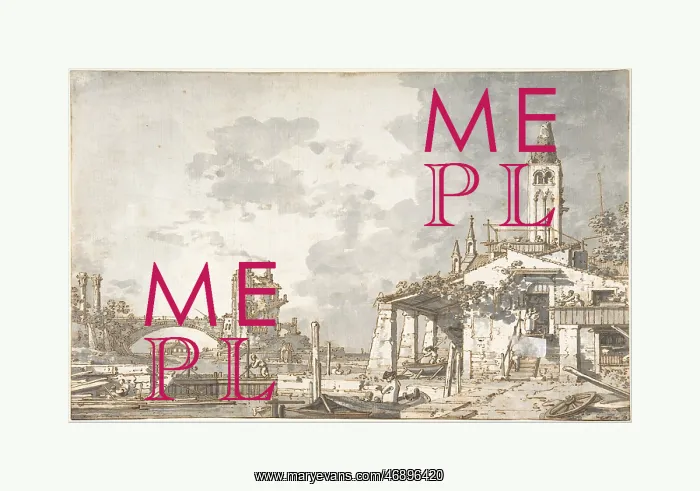 : Lagoon Capriccio (recto); Architectural Scene : Lagoon Capriccio (recto); Architectural Scene