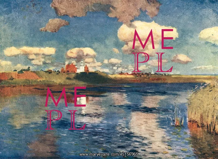 : The Lake. A painting of some distant buildings sitatued on the peak of a hill, : The Lake. A painting of some distant buildings sitatued on the peak of a hill,