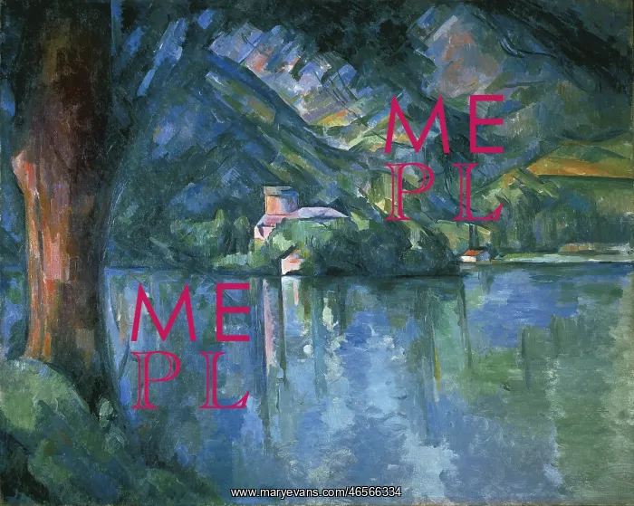 : Lake Annecy, by Paul Cezanne : Lake Annecy, by Paul Cezanne