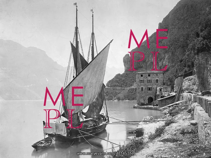 : Lake Garda, around 1905 : Lake Garda, around 1905