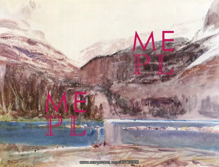 : Lake O'Hara, by Singer Sargent : Lake O'Hara, by Singer Sargent