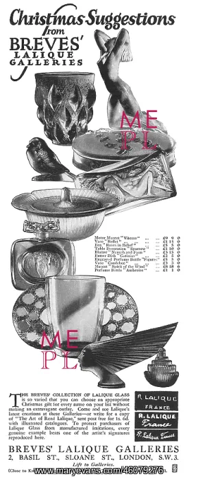 : Lalique advertisement : Lalique advertisement