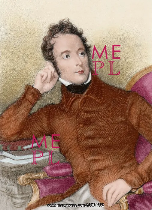 : Lamartine, Alphonse de (1790-1869). French romantic writer a : Lamartine, Alphonse de (1790-1869). French romantic writer a