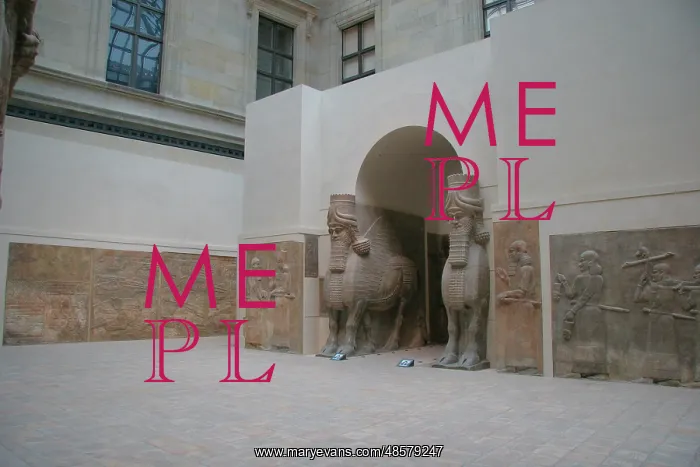 : Lamasu or Bull-man. Gate from Sargon II's Palace. Dur-Sharru : Lamasu or Bull-man. Gate from Sargon II's Palace. Dur-Sharru
