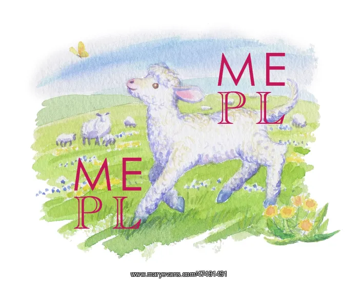  : Lamb with Butterfly