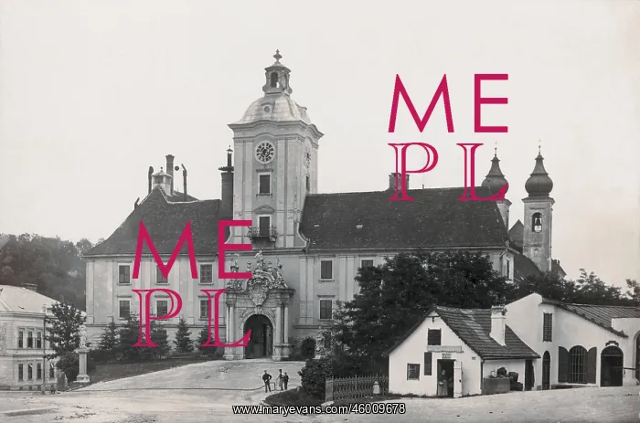 : Lambach: Monastery Square (Klosterplatz) and Benedictine mon : Lambach: Monastery Square (Klosterplatz) and Benedictine mon