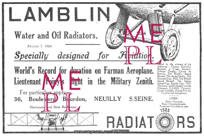  : Lamblin Aircraft Radiators