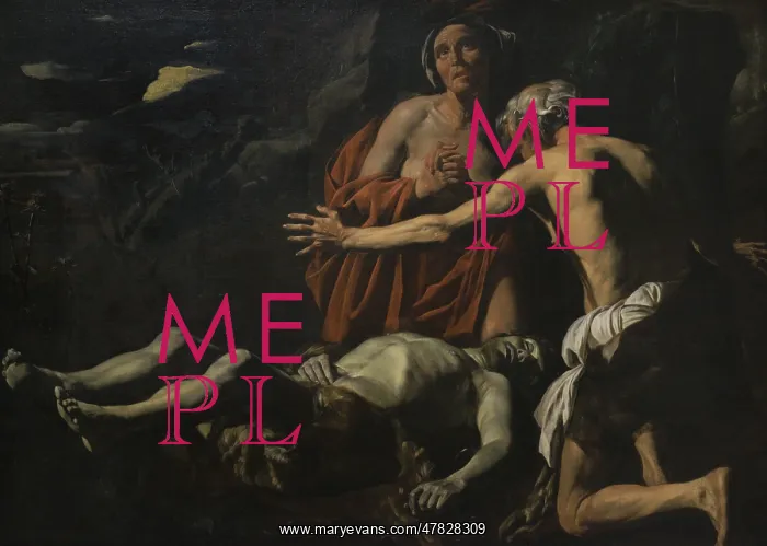 : Lamentation over the dead Abel by Matthias Stom : Lamentation over the dead Abel by Matthias Stom