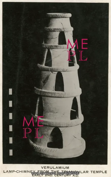 : Lamp Chimney from Triangular Temple, Verulamium : Lamp Chimney from Triangular Temple, Verulamium