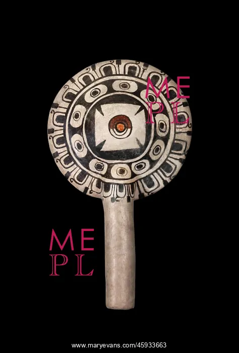 : Lamp, Museo Nacional de Antropologia, Mexico City, Mexico : Lamp, Museo Nacional de Antropologia, Mexico City, Mexico