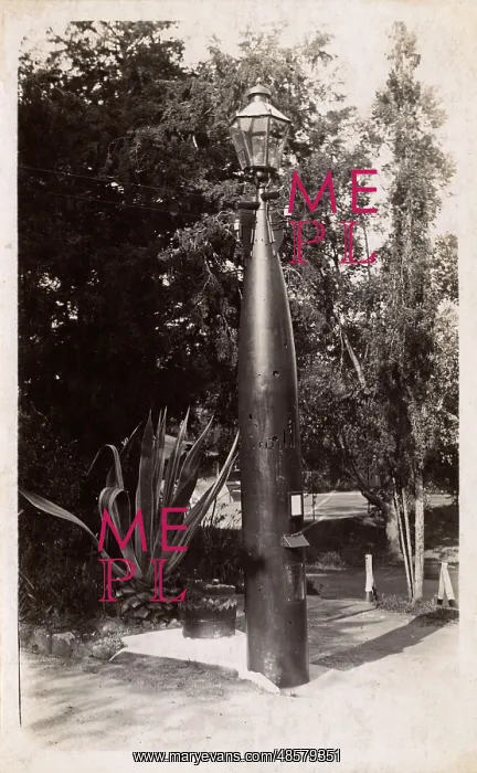 : Lamp post made from German torpedo, Gibraltar : Lamp post made from German torpedo, Gibraltar