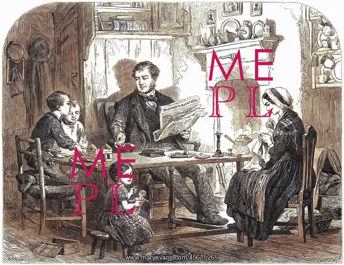 : Lancashire working man in his own home 1861 : Lancashire working man in his own home 1861