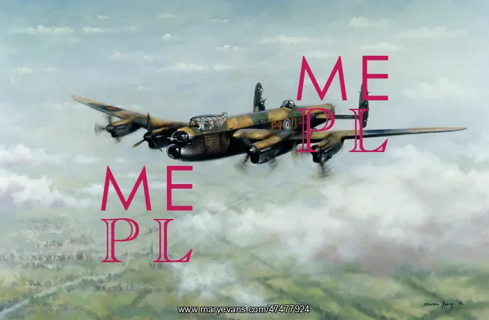 : Lancaster Bomber returning home : Lancaster Bomber returning home