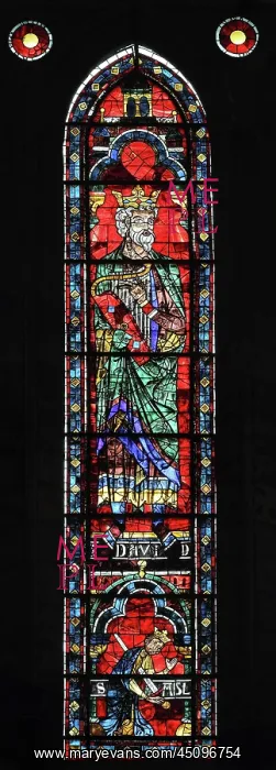 : Lancet window, North Rose window, Chartres cathedral, France : Lancet window, North Rose window, Chartres cathedral, France