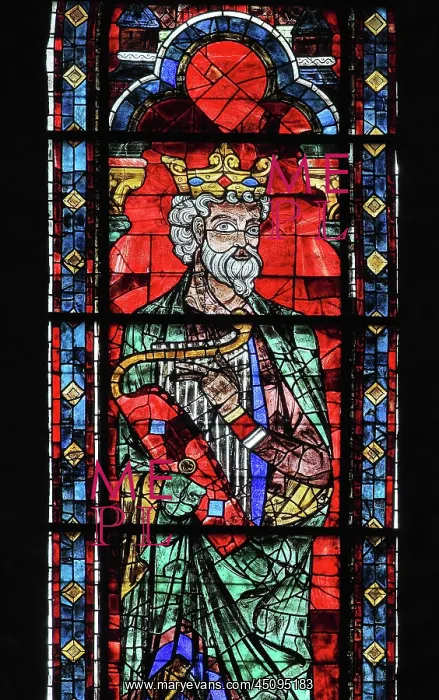 : Lancet window of the North Rose window, Chartres : Lancet window of the North Rose window, Chartres