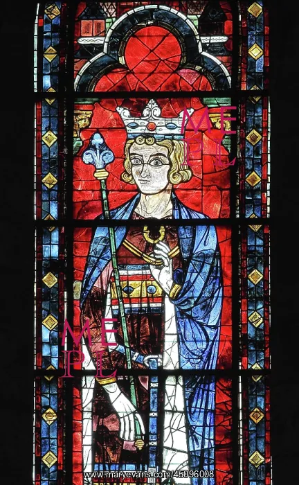 : Lancet window of the North Rose window, Chartres : Lancet window of the North Rose window, Chartres