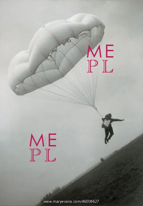 : Landfall of a parachutist : Landfall of a parachutist