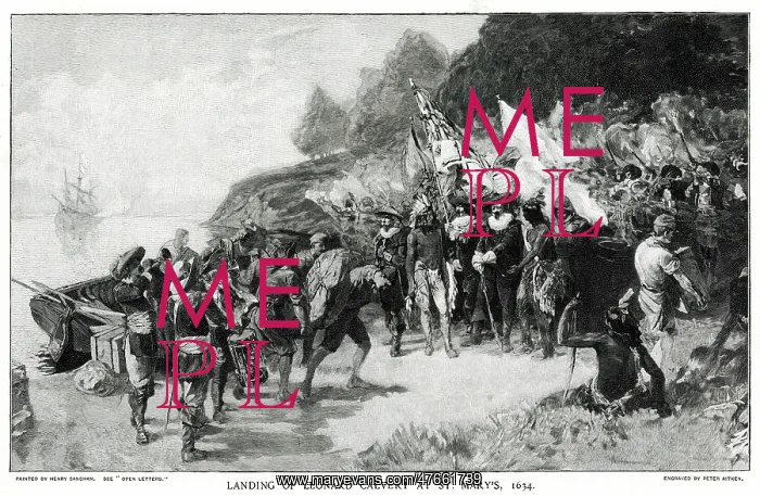 : The Landing of Leonard Calvert at St. Mary's : The Landing of Leonard Calvert at St. Mary's
