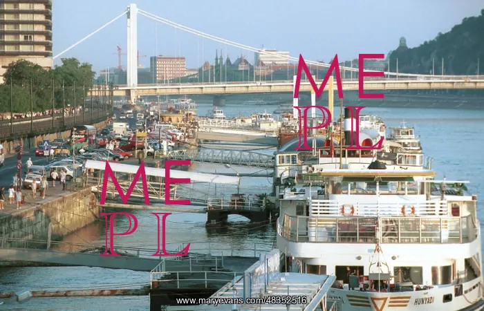 : Landing stage in Budapest, 1996 : Landing stage in Budapest, 1996