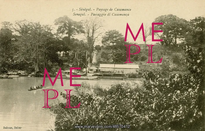 : Landing stage at the Casamance River, Senegal : Landing stage at the Casamance River, Senegal