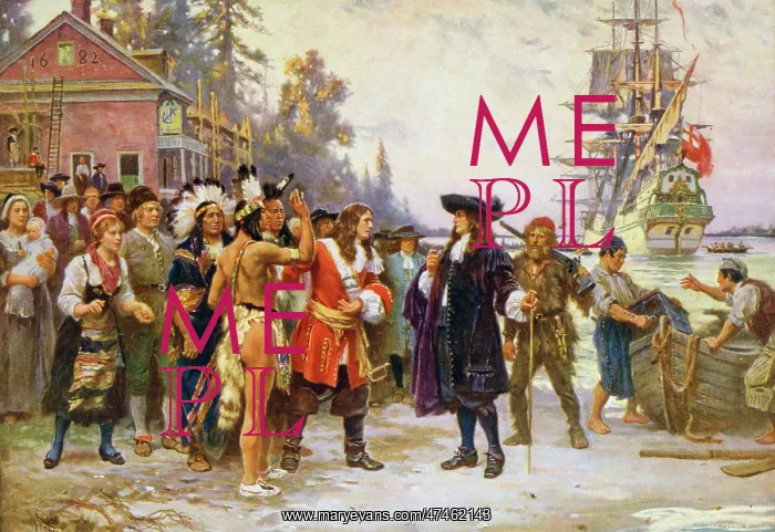 : The landing of William Penn : The landing of William Penn