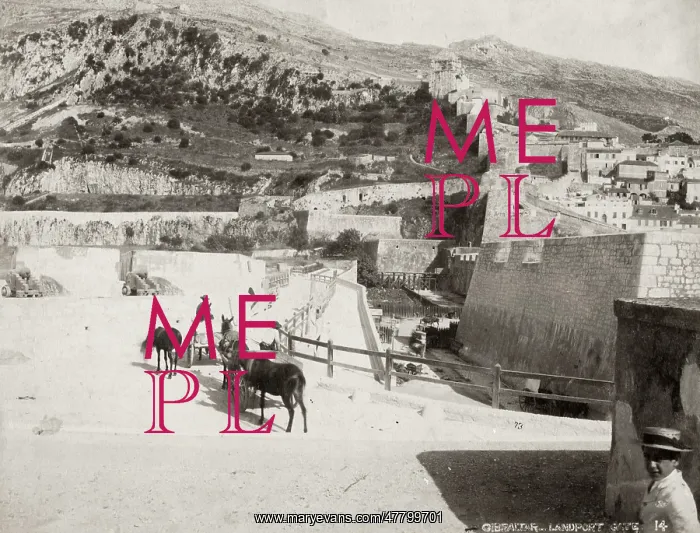 : Landport gate Gibraltar, c.1890 : Landport gate Gibraltar, c.1890