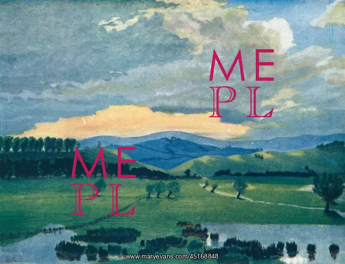 : Landscape. A picturesque landscape painting of large ponds : Landscape. A picturesque landscape painting of large ponds