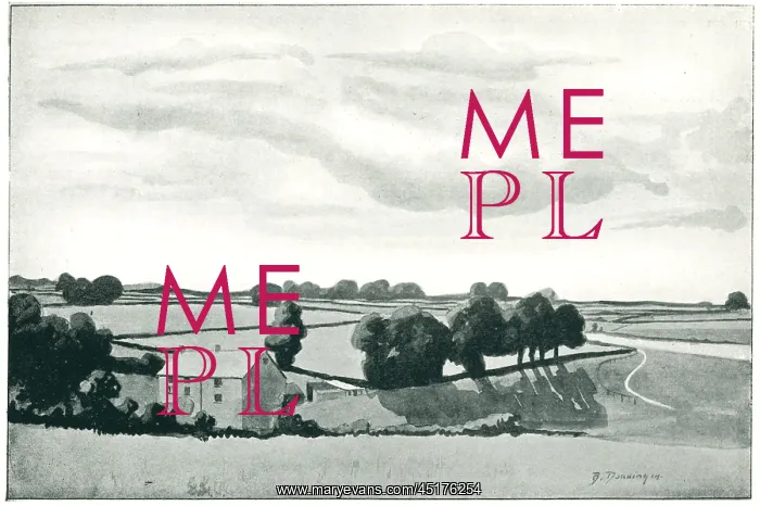 : Landscape. A landscape painting of an English countryside : Landscape. A landscape painting of an English countryside