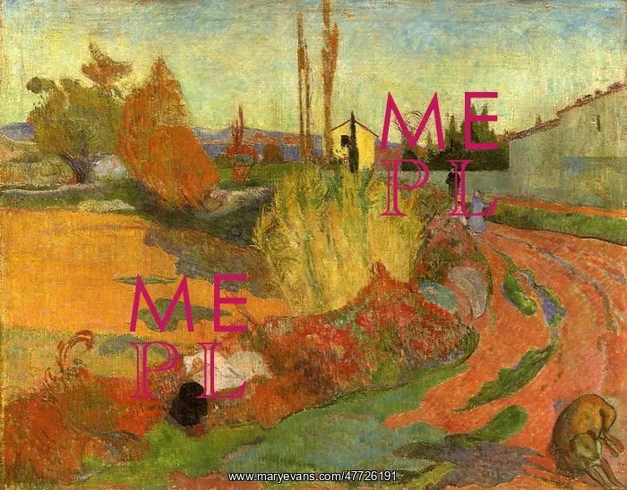  : Landscape in Arles, by Gauguin